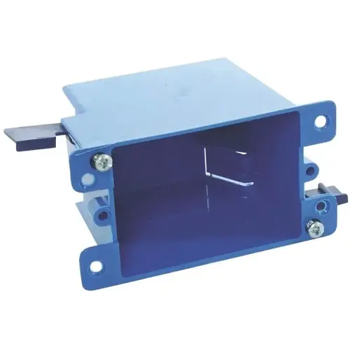 1-Gang 14 cu. in. Old Work PVC Electrical Outlet Box Blue
