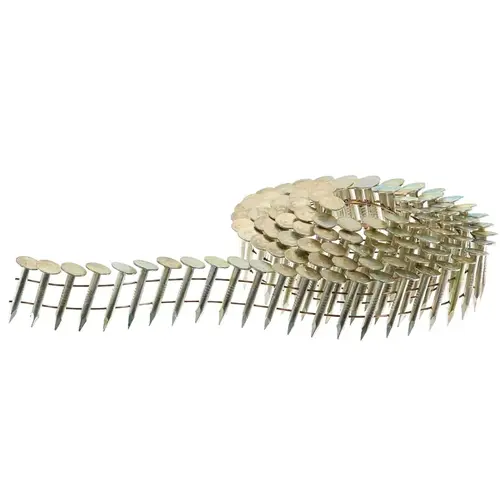 Roofing Nail, 1 in L, Galvanized Steel, Full Round Head, Smooth Shank Gold - pack of 2000 Roofing Nail, 1 in L, Galvanized Steel, Full Round Head, Smooth Shank Gold - pack of 2000