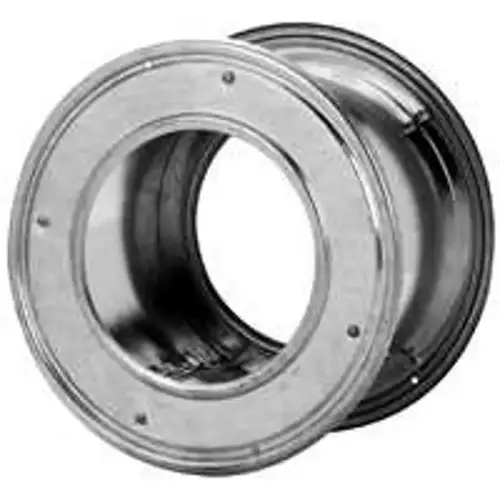 Wall Thimble, Galvanized Steel, Silver, For: Type B Gas Vent Pipe