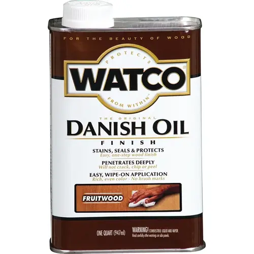 Danish Oil Wood Finish, Fruitwood, 1-Qt.