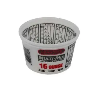 ENCORE Plastics 1045569 300352 Mixing Container, 16 oz Capacity, Plastic