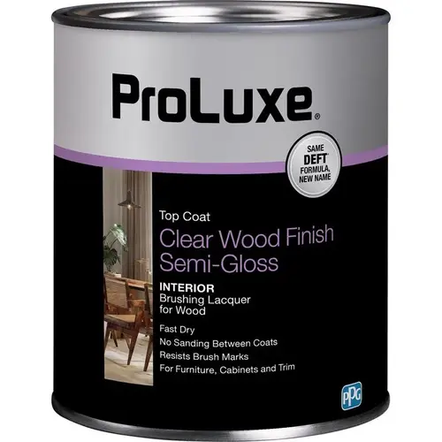Semi-Gloss Clear Oil-Based Brushing Lacquer 1 qt