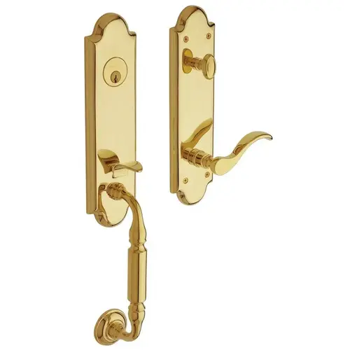 Manchester Emergency Egress Left Hand Single Cylinder Tubular Handleset Lifetime Brass Finish