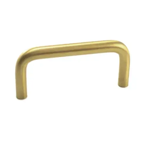 Wire Series 3-3/4" (96 mm) Center to Center Dull Brass Pull Wire Series 3-3/4" (96 mm) Center to Center Dull Brass Pull