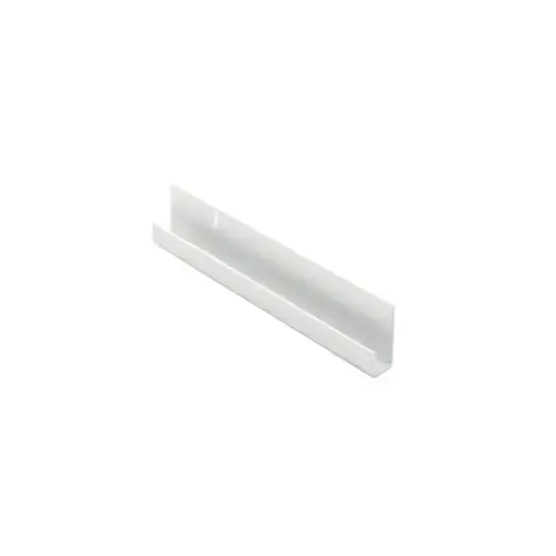 Bottom J-Channel, Polished Aluminum 12 ftL, Satin Clear Anodized Bottom J-Channel, Polished Aluminum 12 ftL, Satin Clear Anodized