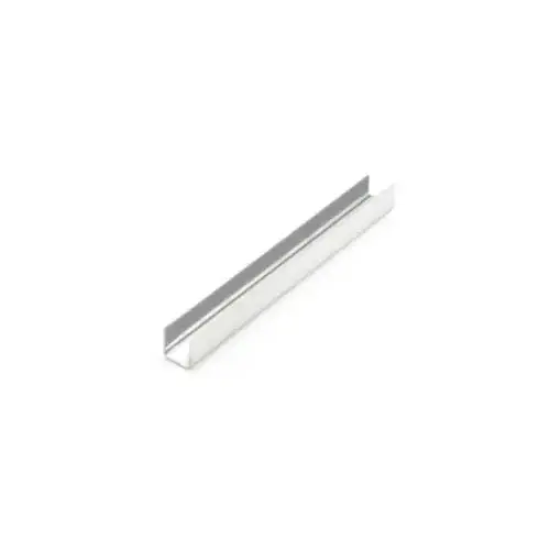 Edge Moulding Bright Annealed Stainless Steel for 1/4" Glass Edge Moulding Bright Annealed Stainless Steel for 1/4" Glass