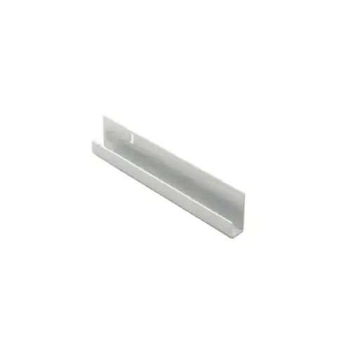 Bottom J-Channel, Aluminum Satin Clear Anodized - 144" Length Bottom J-Channel, Aluminum Satin Clear Anodized - 144" Length