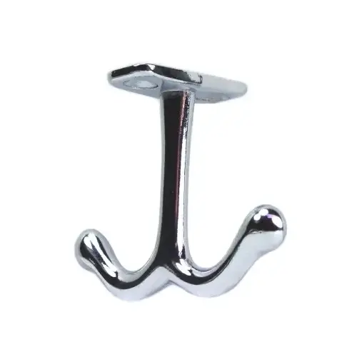Coat and Hat Hook, 1-3/8 in (35 mm) Length - Polished Chrome, Coat and Hat Hook, 1-3/8 in (35 mm) Length - Polished Chrome,