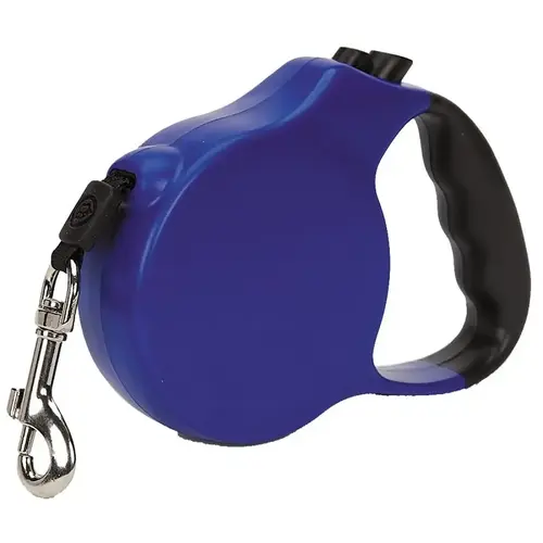 Belted Retractable Lead, 10 ft L, Blue, Snap Hook, S Red Belted Retractable Lead, 10 ft L, Blue, Snap Hook, S Red