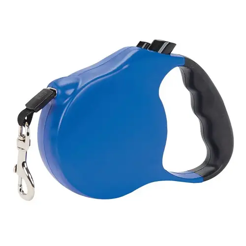 Casual Canine 16 Ft. Blue Large Belted Retractable Lead Red Casual Canine 16 Ft. Blue Large Belted Retractable Lead Red