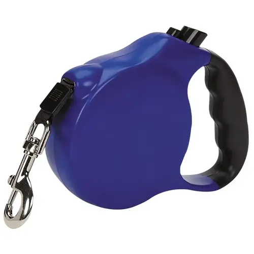Belt Retractable Lead, 20 ft L, Blue, Fastening Method: Snap Hook, XL Breed Belt Retractable Lead, 20 ft L, Blue, Fastening Method: Snap Hook, XL Breed
