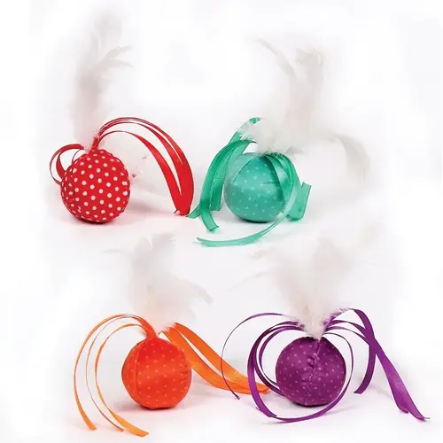 Ribbon Feather Balls Ribbon Feather Balls