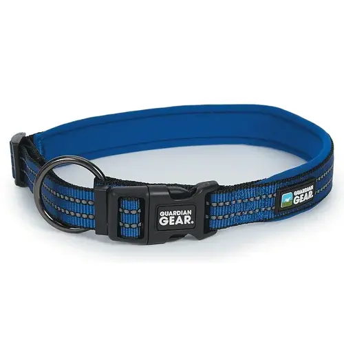 Dog Collar, O-Ring Link, 12 to 19 in L Collar, Nylon, Royal Blue Dog Collar, O-Ring Link, 12 to 19 in L Collar, Nylon, Royal Blue
