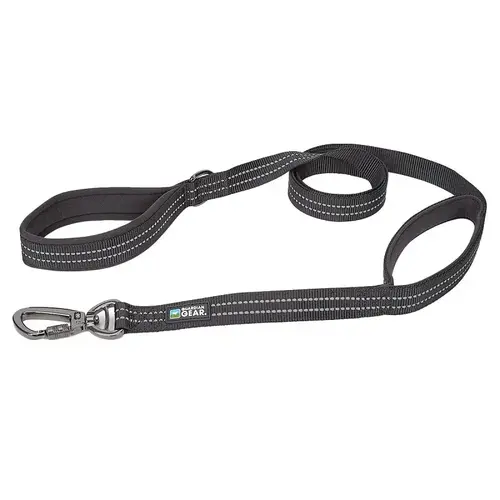 Reflective Dog Leash, 6 ft L, Nylon Line, Black, Fastening Method: Snap Reflective Dog Leash, 6 ft L, Nylon Line, Black, Fastening Method: Snap