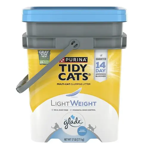 Lightweight with Glade Clumping Cat Litter, 17 lb Pail Lightweight with Glade Clumping Cat Litter, 17 lb Pail