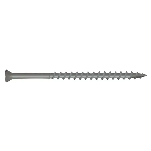 Deck Screw, #10 Thread, 2-1/2 in L, Bugle Head, Star Drive, Type 17 Slash Point, Stainless Steel