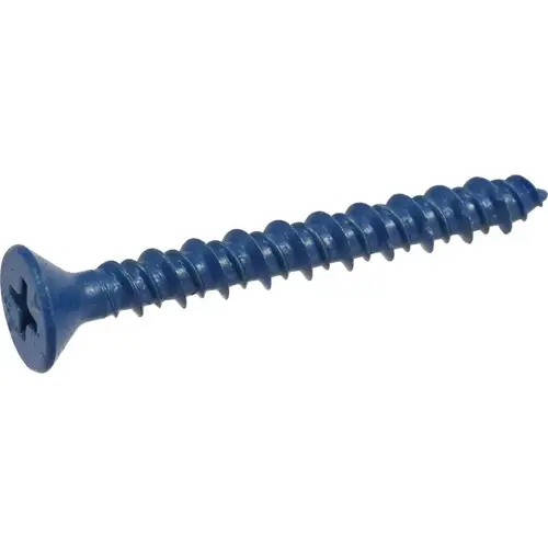Concrete Screw Anchor Tapper 1/4" D Steel Flat Head Concrete Screw Anchor Tapper 1/4" D Steel Flat Head