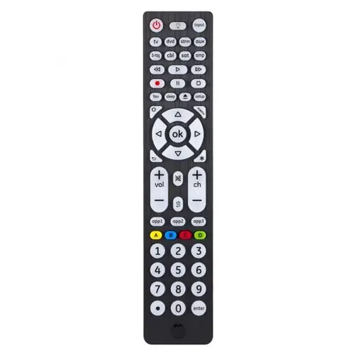 Universal Remote Control Programmable Black Universal Remote Control Programmable Black