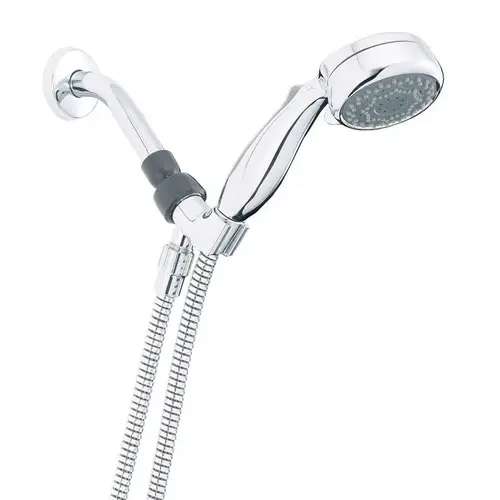 Hand Shower, 1/2 in Connection, 1.75 gpm, 7-Spray Function, Chrome, 60 in L Hose