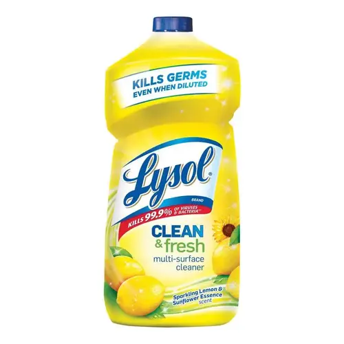 All-Purpose Cleaner, 40 oz Bottle, Liquid, Fresh Lemon, Clear All-Purpose Cleaner, 40 oz Bottle, Liquid, Fresh Lemon, Clear