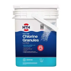 HTH 22019 Ultimate Mineral Brilliance 22009 Chlorinating Granule, Powder, Chlorine-Like, 50 lb White