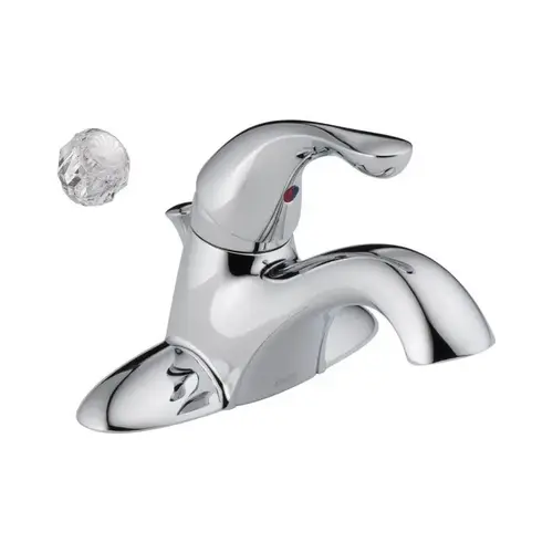 Classic Series Center Set Bathroom Faucet, 1.2 gpm, 1-Faucet Handle, 3-Faucet Hole, Lever Handle Chrome