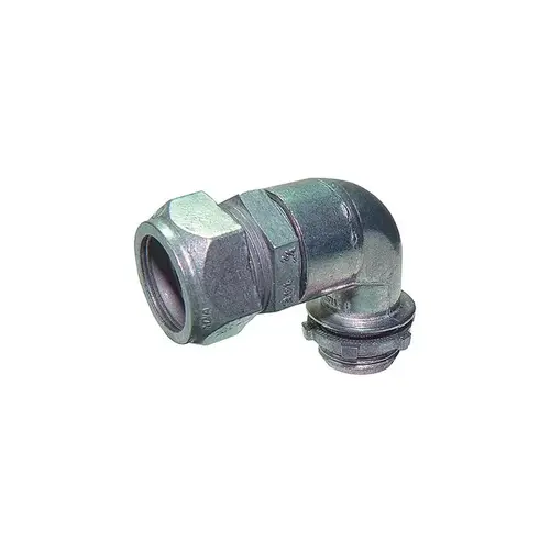 90 Degree Compression Connector ProConnex 3/4" D Die-Cast Zinc For EMT 90 Degree Compression Connector ProConnex 3/4" D Die-Cast Zinc For EMT