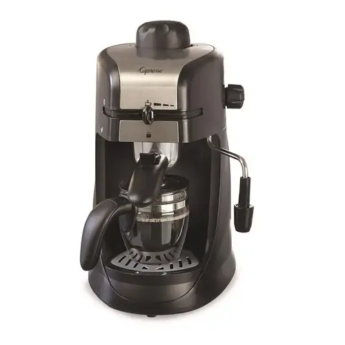 Cappuccino/Espresso Maker 4 cups Black/Silver Black/Silver
