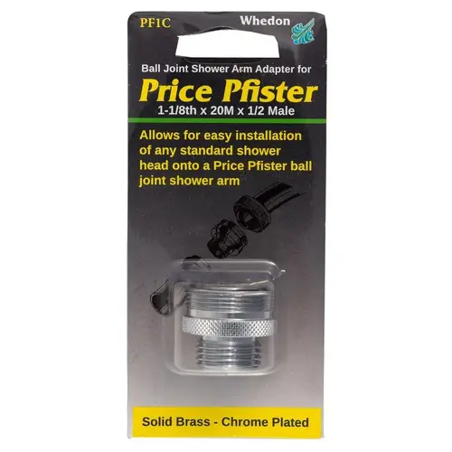 Shower Arm Adapter Pfister Chrome Brass 1-1/8" Chrome