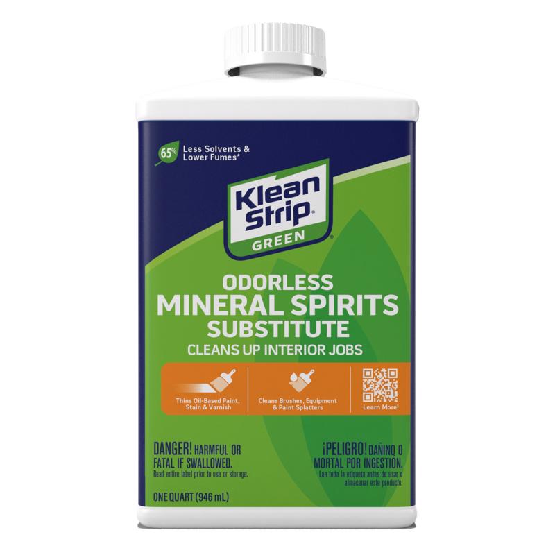 Klean Strip QKGO753 QKGO75CA Mineral Spirit Thinner, Liquid, Milky White, 1 qt