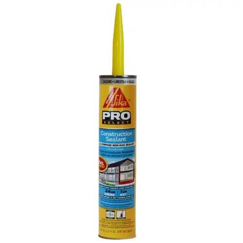 Construction Sealant, Limestone, 10.1 oz Cartridge