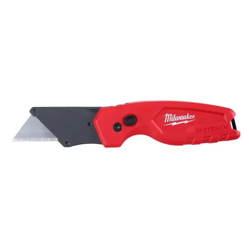 FASTBACK Series Compact Utility Knife, 1.27 in L Blade, 0.02 in W Blade, Steel Blade, 1-Blade Red FASTBACK Series Compact Utility Knife, 1.27 in L Blade, 0.02 in W Blade, Steel Blade, 1-Blade Red