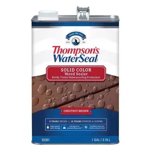 Thompson's Waterseal TH.093301-16 Waterproofing Wood Stain and Sealer Wood Sealer Solid Chestnut Brown 1 gal Chestnut Brown