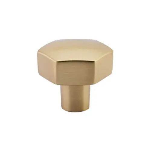 1-1/2" Mod Hex Cabinet Knob Satin Brass Finish 1-1/2" Mod Hex Cabinet Knob Satin Brass Finish