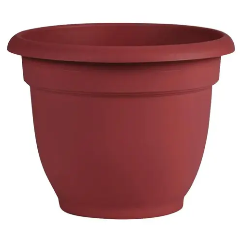Bloem Self-Watering Planter, 3 gal Capacity, 12 in Dia 13 in Top x 7 in Base W x 12 in H, Resin, Clay Texture Amaranth Bloem Self-Watering Planter, 3 gal Capacity, 12 in Dia 13 in Top x 7 in Base W x 12 in H, Resin, Clay Texture Amaranth
