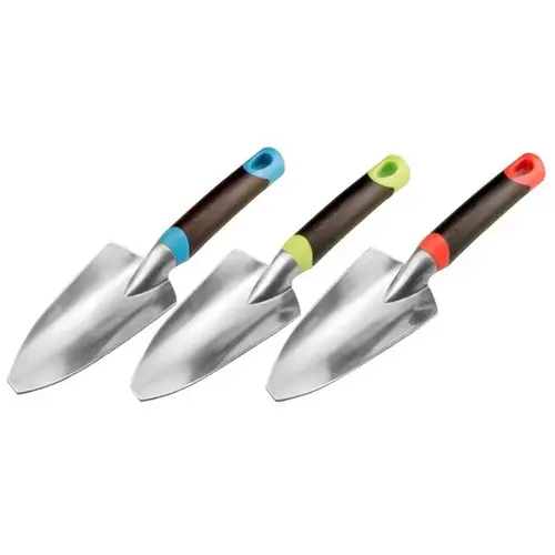 Hand Trowel Dig 12" Aluminum Poly Handle Assorted - pack of 12 Hand Trowel Dig 12" Aluminum Poly Handle Assorted - pack of 12