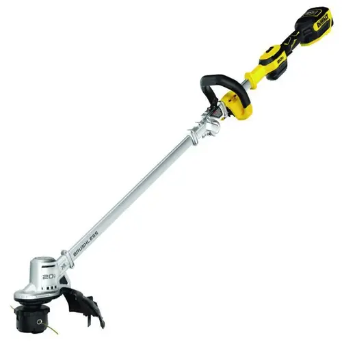 13 in. 20V MAX Lithium-Ion Cordless Brushless Dual Line String Grass Trimmer with 5.0Ah Battery and Charger Included Black/Yellow 13 in. 20V MAX Lithium-Ion Cordless Brushless Dual Line String Grass Trimmer with 5.0Ah Battery and Charger Included Black/Yellow