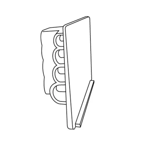 Quad Wire Label Holder 1.25" H X 0.06" W X 2" L Clear ADHESIVE TAGS Plastic Clear Quad Wire Label Holder 1.25" H X 0.06" W X 2" L Clear ADHESIVE TAGS Plastic Clear