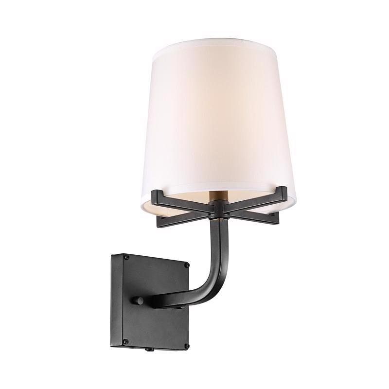 Globe Electric 51515 Wall Sconce Valerie 1-Light Dark Bronze Modern Farmhouse Dark Bronze