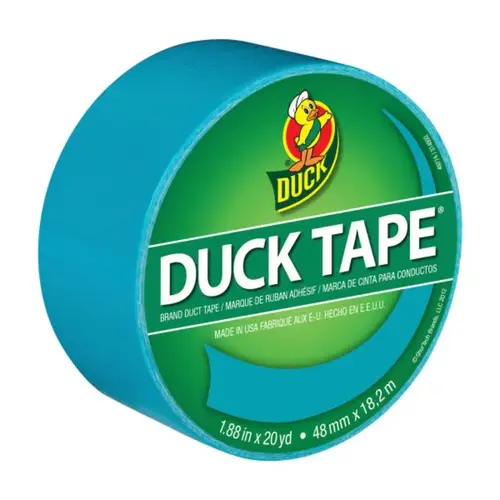 Duct Tape, 20 yd L, 1.88 in W, Vinyl Backing, Aqua Duct Tape, 20 yd L, 1.88 in W, Vinyl Backing, Aqua