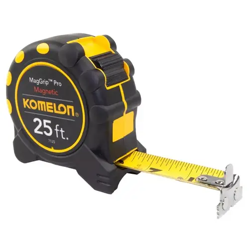 Magnetic Tape Measure MagGrip Pro 25 ft. L X 1" W Black/Yellow Magnetic Tape Measure MagGrip Pro 25 ft. L X 1" W Black/Yellow