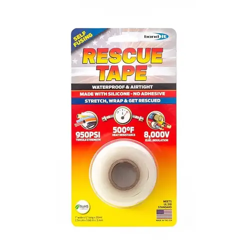 Silicone Tape Clear 1" W X 12 ft. L Clear Silicone Tape Clear 1" W X 12 ft. L Clear