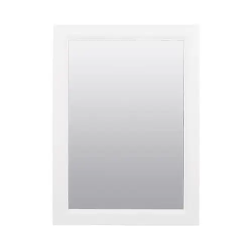Medicine Cabinet, 16-3/8 in OAW, 5 in OAD, 22-3/8 in OAH, Plastic, White, 2-Shelf, 1-Door