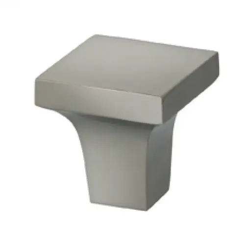 1-1/4" Modern Square Cabinet Knob Satin Nickel Finish