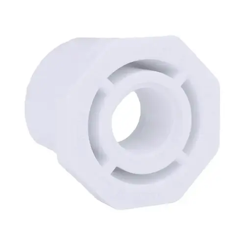 Reducing Bushing Schedule 40 1-1/4" Spigot X 1/2" D FPT PVC Reducing Bushing Schedule 40 1-1/4" Spigot X 1/2" D FPT PVC