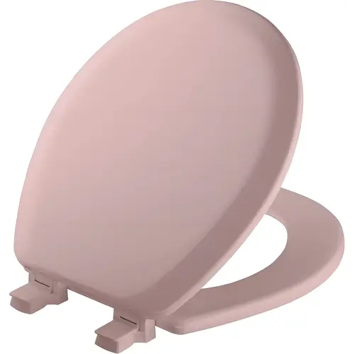 Toilet Seat Cameron Round Pink Enameled Wood Gloss Toilet Seat Cameron Round Pink Enameled Wood Gloss