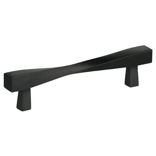 4-5/8" Center to Center Modern Twisted Cabinet Pull Oil Rubbed Bronze Finish