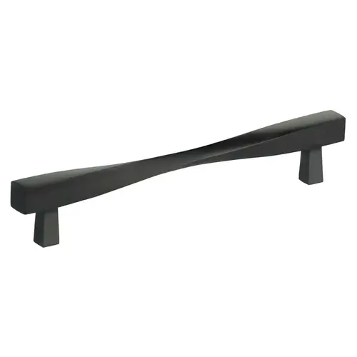 6-5/8" Center to Center Modern Twisted Cabinet Pull Oil Rubbed Bronze Finish 6-5/8" Center to Center Modern Twisted Cabinet Pull Oil Rubbed Bronze Finish
