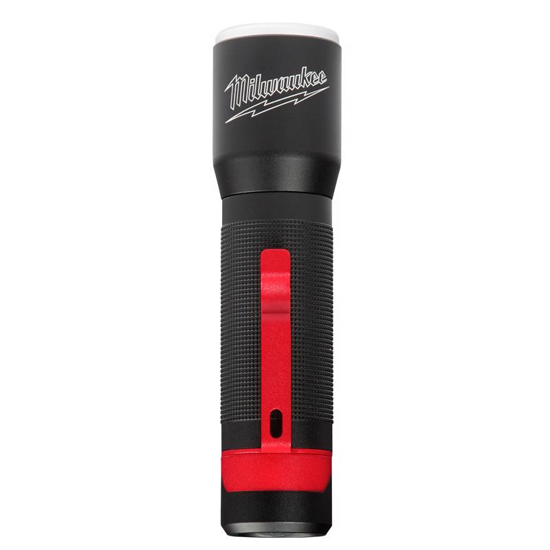 Milwaukee 2107 TRUEVIEW Series Focusing Flashlight, AAA Battery, LED Lamp, 325 Lumens Lumens, Flood, Spot Beam, Black