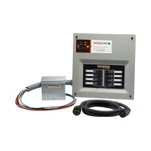 Upgradeable Manual Transfer Switch Kit for 8 Circuits
